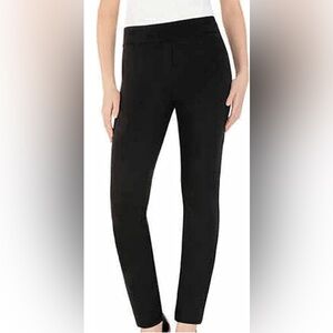 NWT-Dalia Ladies' Comfort fit Sits at Waist Slim Leg Stretch Pull On Pant Blk XL
